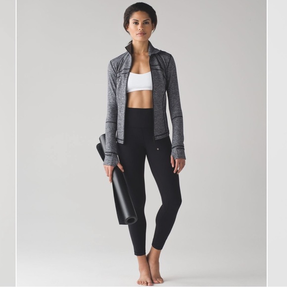 Lululemon Define Jacket Heathered Black Size 6 Excellent Condition - Picture 8 of 16